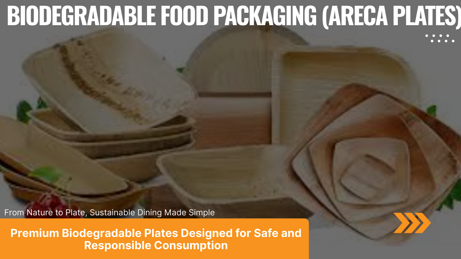 Biodegradable Food Packaging (Areca Plates)